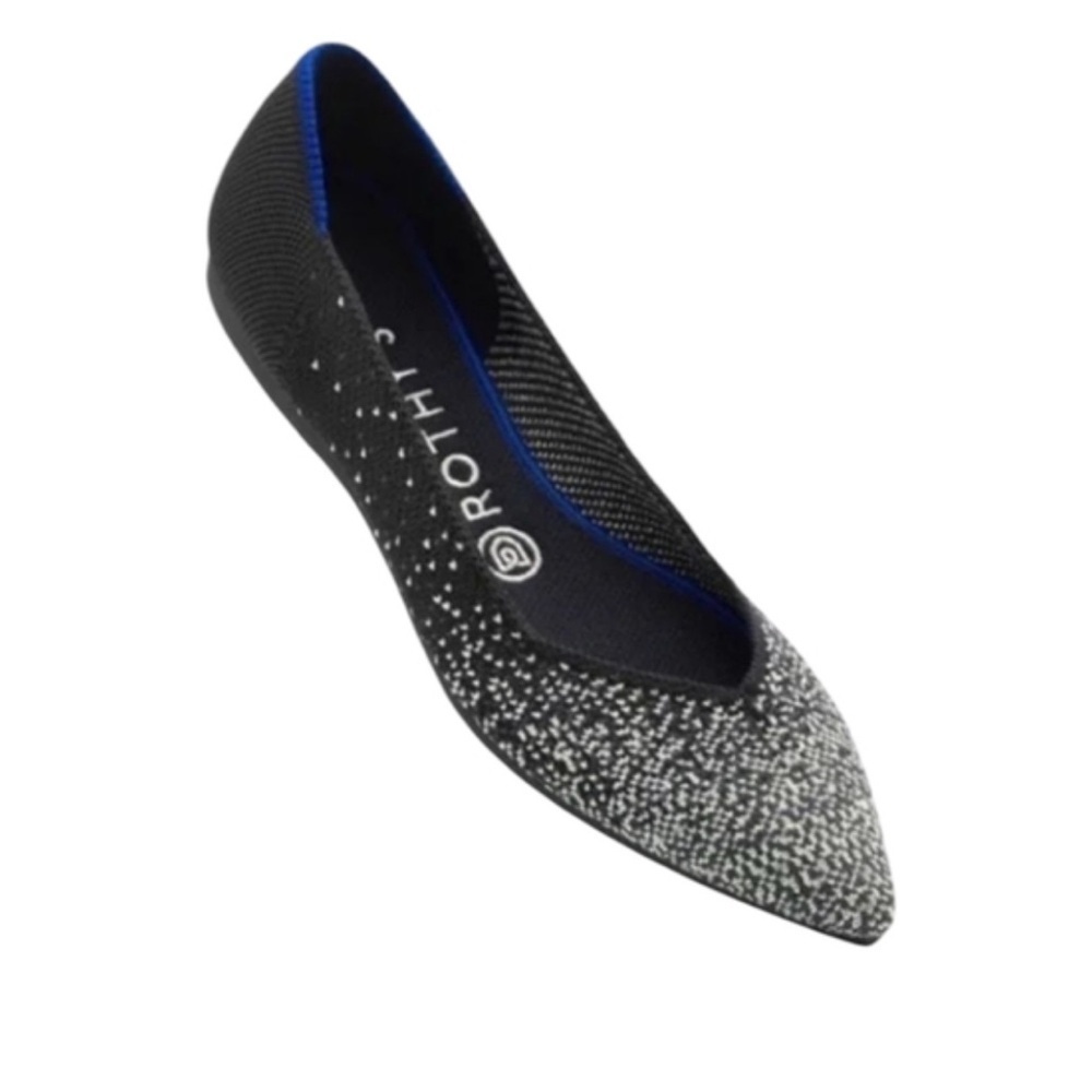 Rothy's NWT limited edition The Point 1 Midnight Metallic flats size 10.5